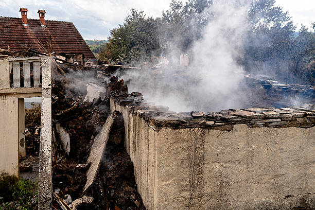 Professional Soot Cleanup technician working in Reston, VA